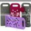 foldable red felt body double bottle durable wine bag tote bag custom logo felt wine bag