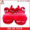 EN71 plush indoor slippers good quality plush slippers factory fashion plush crocodile slippers