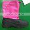 Two color midsole TPR sole girls PINK snow boots CS-11