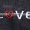 YIWU RODA 100%polyester embroidery black durable laundry bag