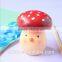 custom 6 inch mushroom shaped piggy banks with no hole unopenable ,custom made piggy banks baby toy