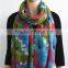 Flower Printed Viscose Big Scarf