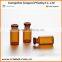 Delicate amber dropper bottle with glass vial bottle