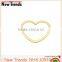 2016 new popular gold heart hair clip wholesale for women