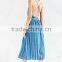 Fashion Design American Style Stripy With Spaghetti Strap COLORFUL Design Casual Dress