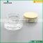 25ml fancy glass face cream packing cosmetic jar with plastic caps