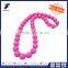 Colorfuls silicone necklace beads,baby chew necklace,amber teething necklaces wholesale