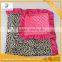 Minky Baby Blanket 10pcs MOQ Brown Leopard With Hot Pink Ruffled Baby Blanket