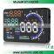 New Universal 5.5" Car A8 Hud Head Up Display with OBD2 Interface Plug Play KM/h MPH Speeding