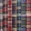 Woven fabric colorful 100% cotton check shirt fabric plaid fabric