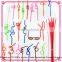 Colored art party dinking straws for party decoration