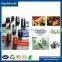 The big and small colored printed thermal robbon rolls used on Zebra printer