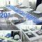 Colorful printing sequare organza table runner for Dinning decoration