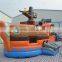 2016 cheap funny pirate ship inflatable slide for kids