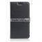 Wholesale litchi texture magnetic flip wallet case for samsung galaxy c7