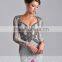 WYY14 new style elegant sweetheart long sleeve lace beaded vestidos para festa evening dress
