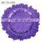 Cheap Elegant Restaurant and Home Decoration Purple Glass Wedding Charger Plate Wholesale