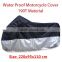 Black+silver Outdoor UV Protector Motorcycle body cover
