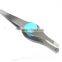 Stainless steel slanted tweezer for eyebrow
