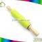 Kitchen bakeware tools wooden handle stainless steel tube silicone rolling pin