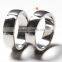 Stainless or Titanium Couple Rings Design for Wedding With Carbon Fiber Inlay