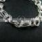 18cm silver plated brass faceted circle round oval link fashion DIY bracelet supplies 1900064