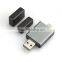 Customized Personalized metal mini usb flash drive u disk with SD cards hole