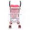 2016 china plastic spray baby pram with freely wheels and footrest