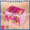 Children handmade small cube shaped paper snack box