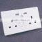 Dual usb outlets wall electrical switch and socket with surge protector