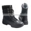 Mens Black Wading Boots, Wading Boots With Shoe Lace, Safety Wading Shoes
