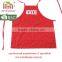 Red Full Length Bib Work Apron for Woman