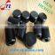 black rubber cap