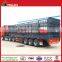 Tri axle frame fence suround skete semi trailer ethiopia howo cargo trailer for animals