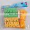 Plastic clothesline with plastic clip