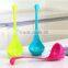 Wholesale Stock Colorful Plastic Stand Soup Spoon