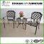 Outdoor lastest design retail chair and round coffee table
