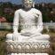 2015 high quality home decor white marble myanmar buddha statue