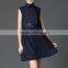 2017 Stylish Cotton Sleeveless School Uniform Design For Girls