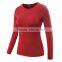 Long sleeve design your own running t shirt / t-shirts wholesale