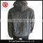 2017 New design fashion polyester men grey hoodie jacket