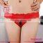Hot sale front open lace sexy thongs for women