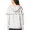 V-neck hooded sweatshirt for woman soft light cotton with front pocket women spring thin fleece