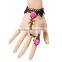 Europe fashion lace jewelry sets wholesale windmill charm bracelet jewelry with ring set