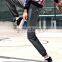 Female dark gray leisure sportswear trousers