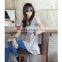 Moq.1pc lace design hollow stitching slim simple blank korean t shirt,Summer style t shirt,t shirt design