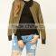 Runwaylover Spring Outerwear Waterproof Black Short Baseball Coats Women Bomber Jacket