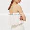 2017 Newest fashion Embroidered sling ladies Jumpsuit with ruffles