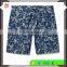 High Quality Whole Through Floral Prints One Button Closured Chino Shorts for Men