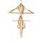 Polyester Multifunction Skinny Scarf Khaki Choker